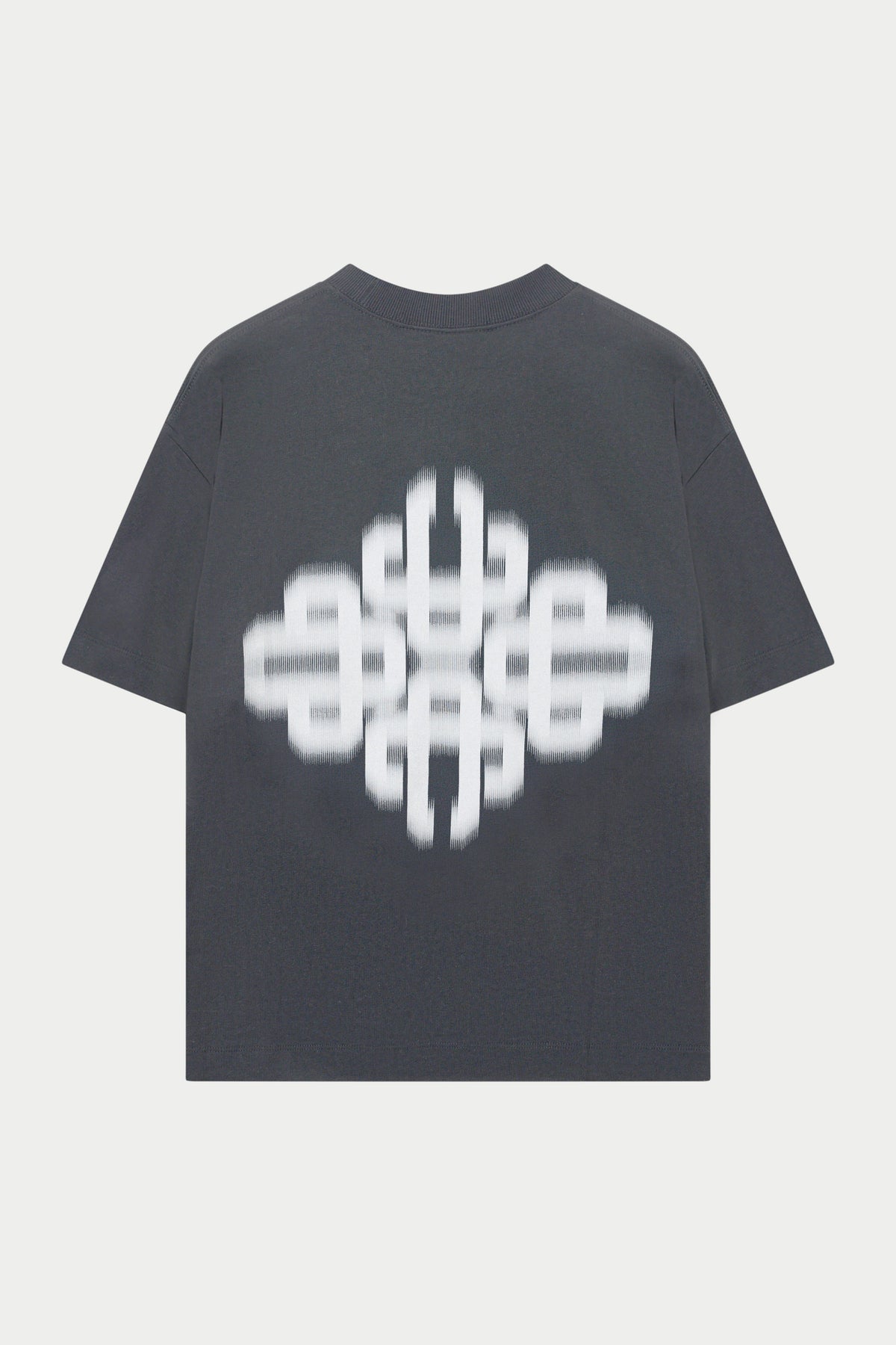 Couture Club Motion Blurred Emblem T-Shirt - Charcoal