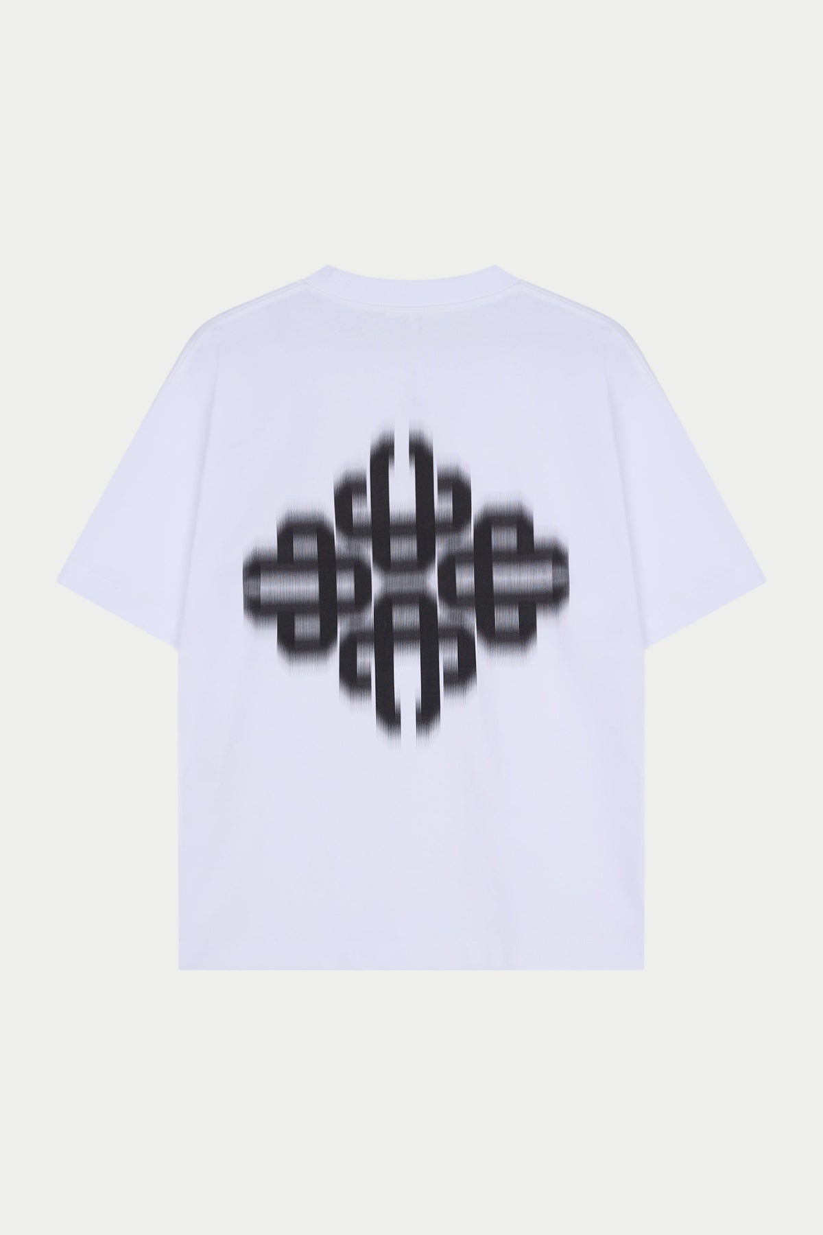 Couture Club Motion Blurred Emblem T-Shirt - White Black
