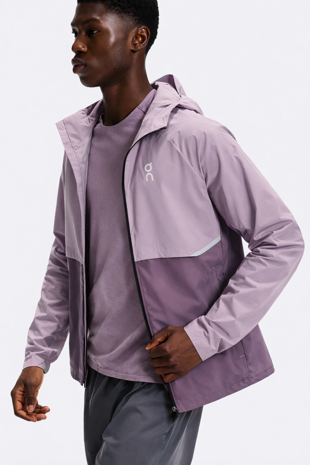 On Running Core Jacket Heron Gobi