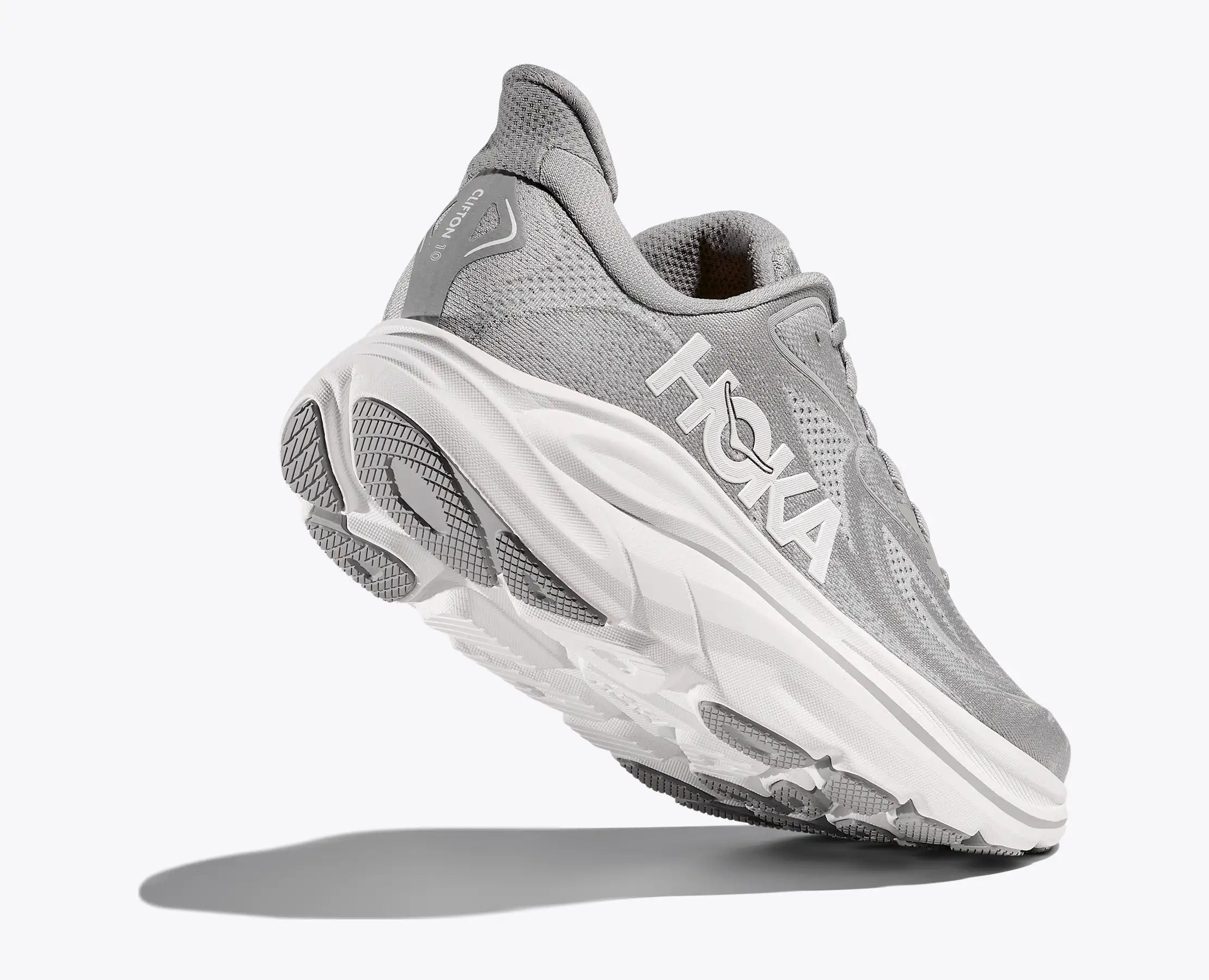 Hokas Clifton 10 Grey Silver