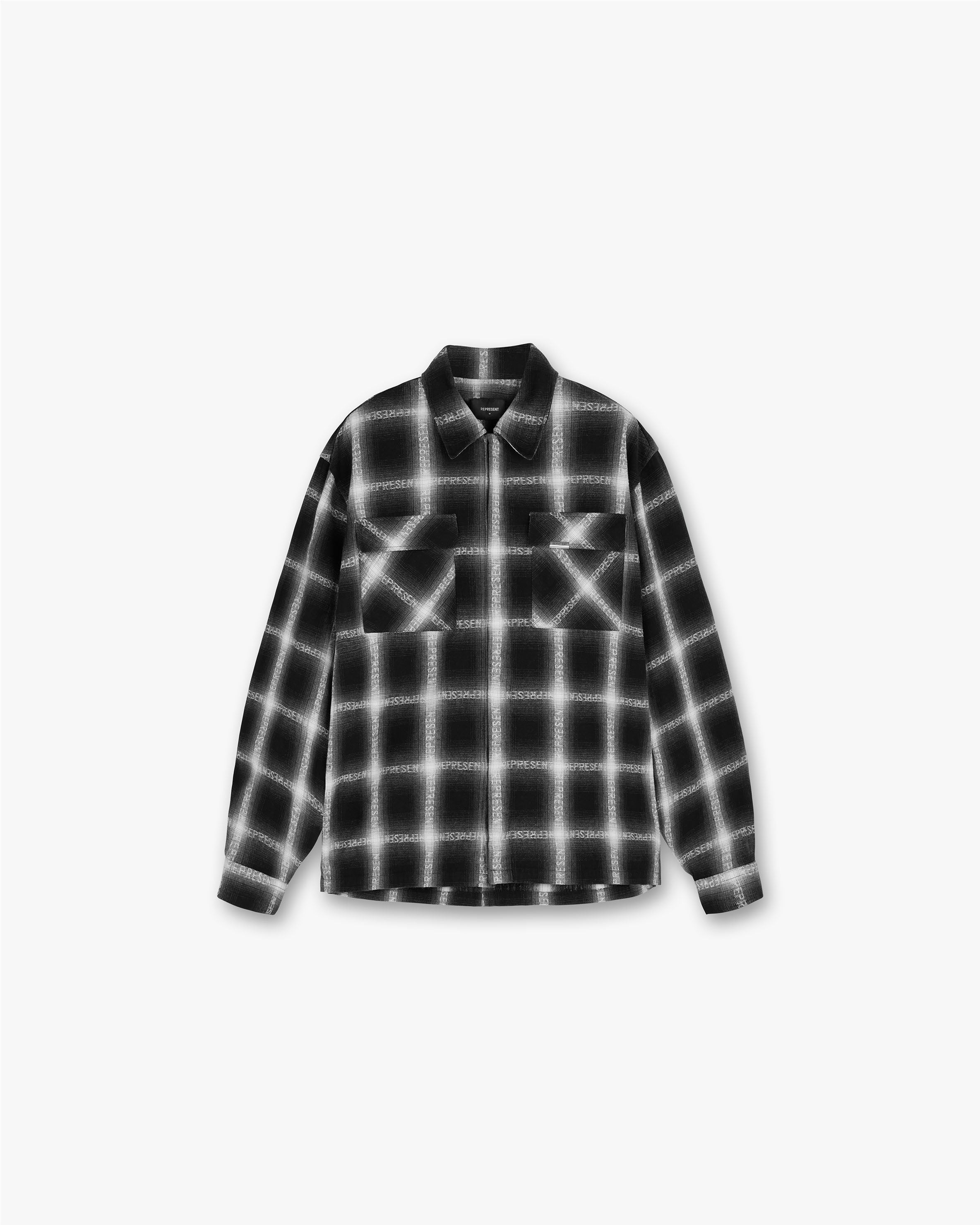 Represent Flannel Shirt - Black/White