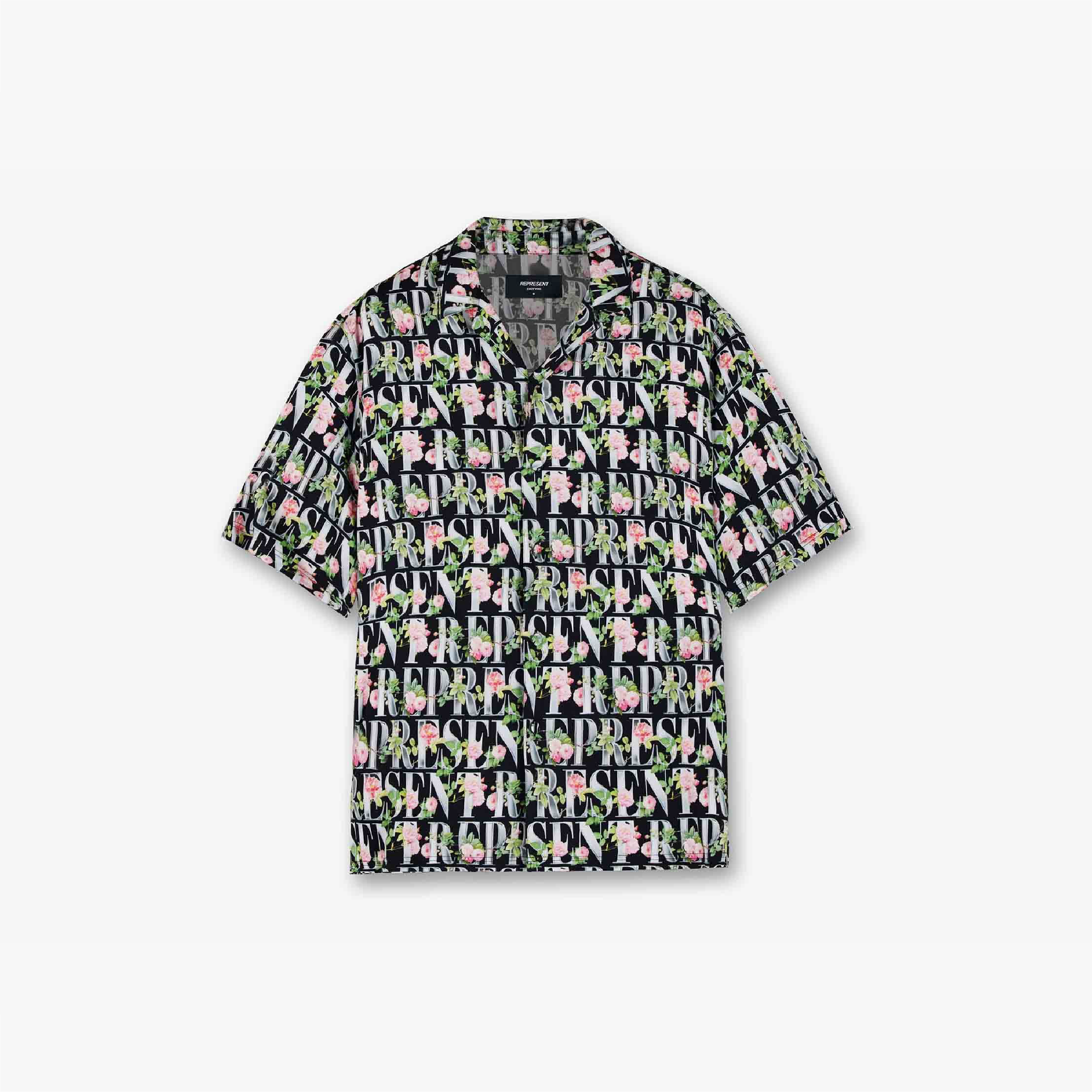 Represent Floral Shirt Black