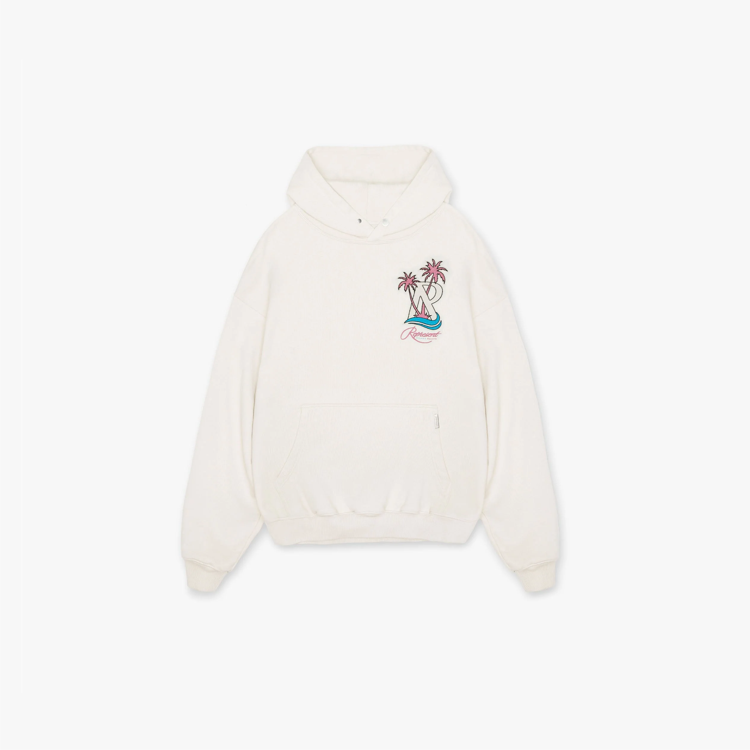 Represent Resort Hoodie Flat White