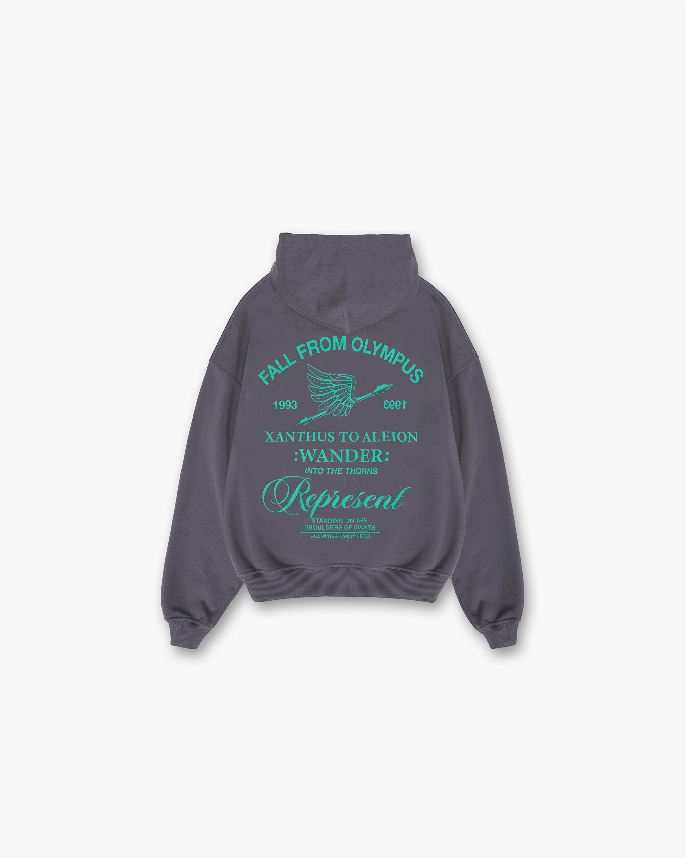 Represent Fall From Olympus Zip Hoodie - Storm