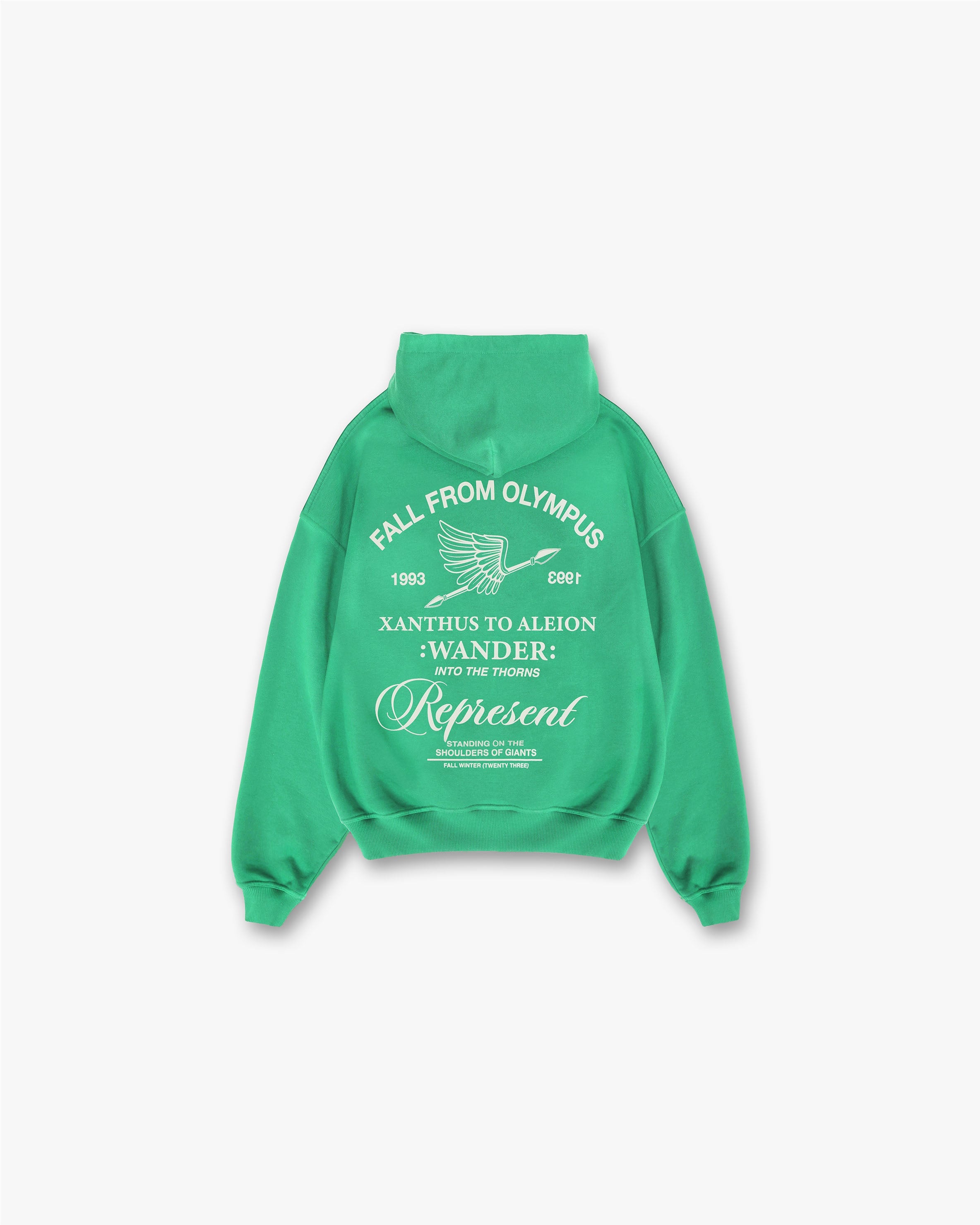 Represent Fall From Olympus Hoodie - Island Green