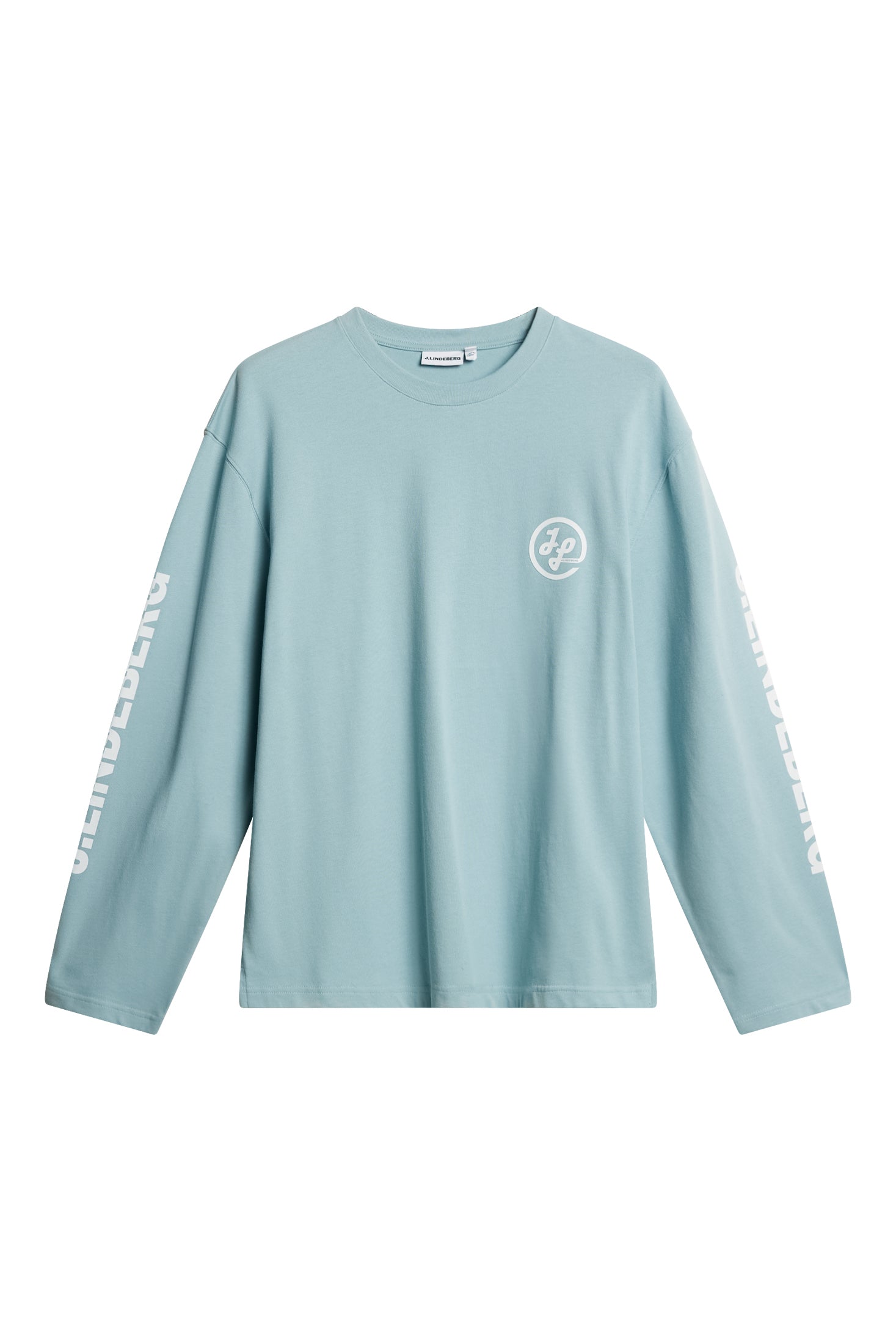 J Lindeberg Walsh LS Print T-Shirt Light Blue