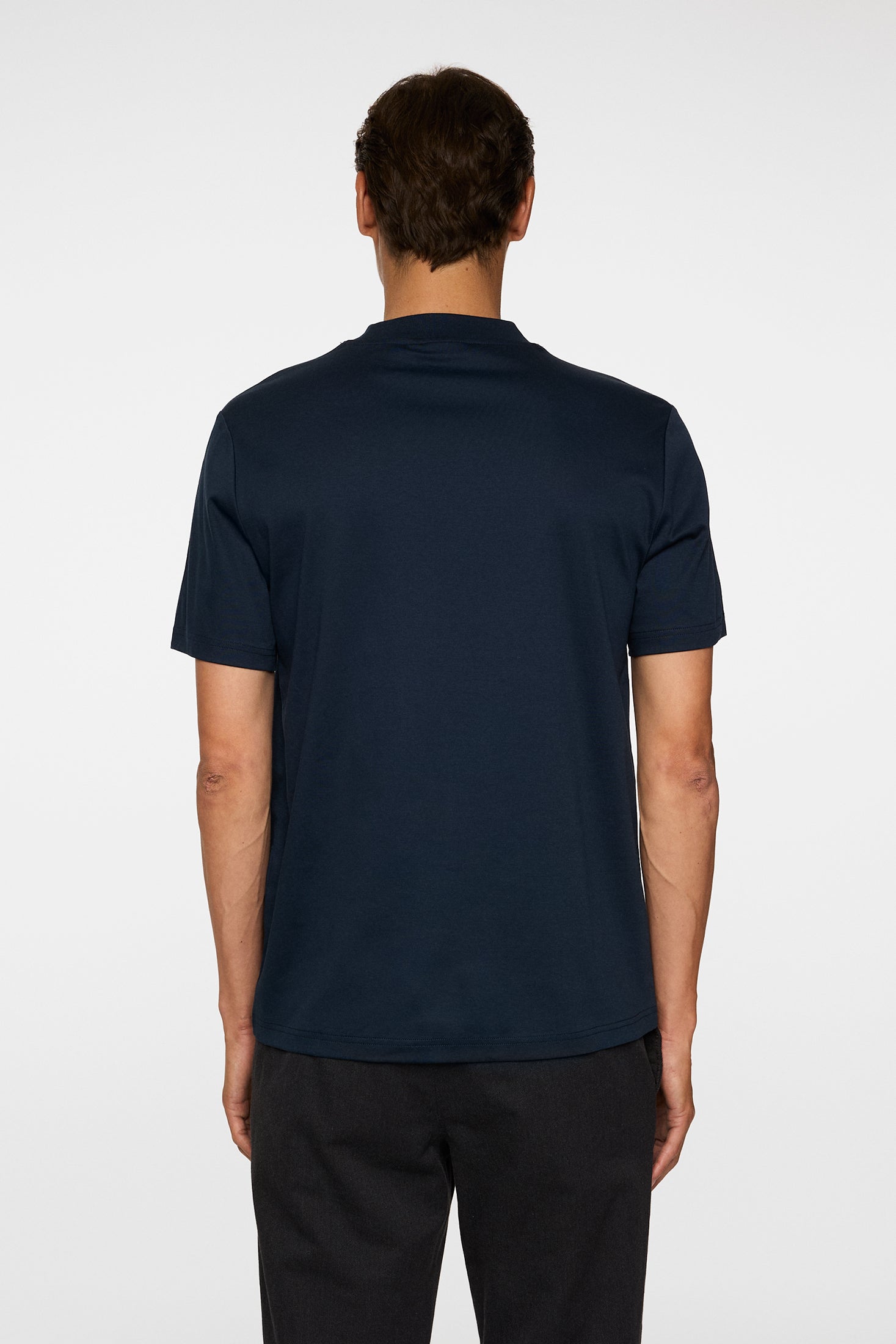 J Lindeberg Ace Mock Neck T-Shirt Navy
