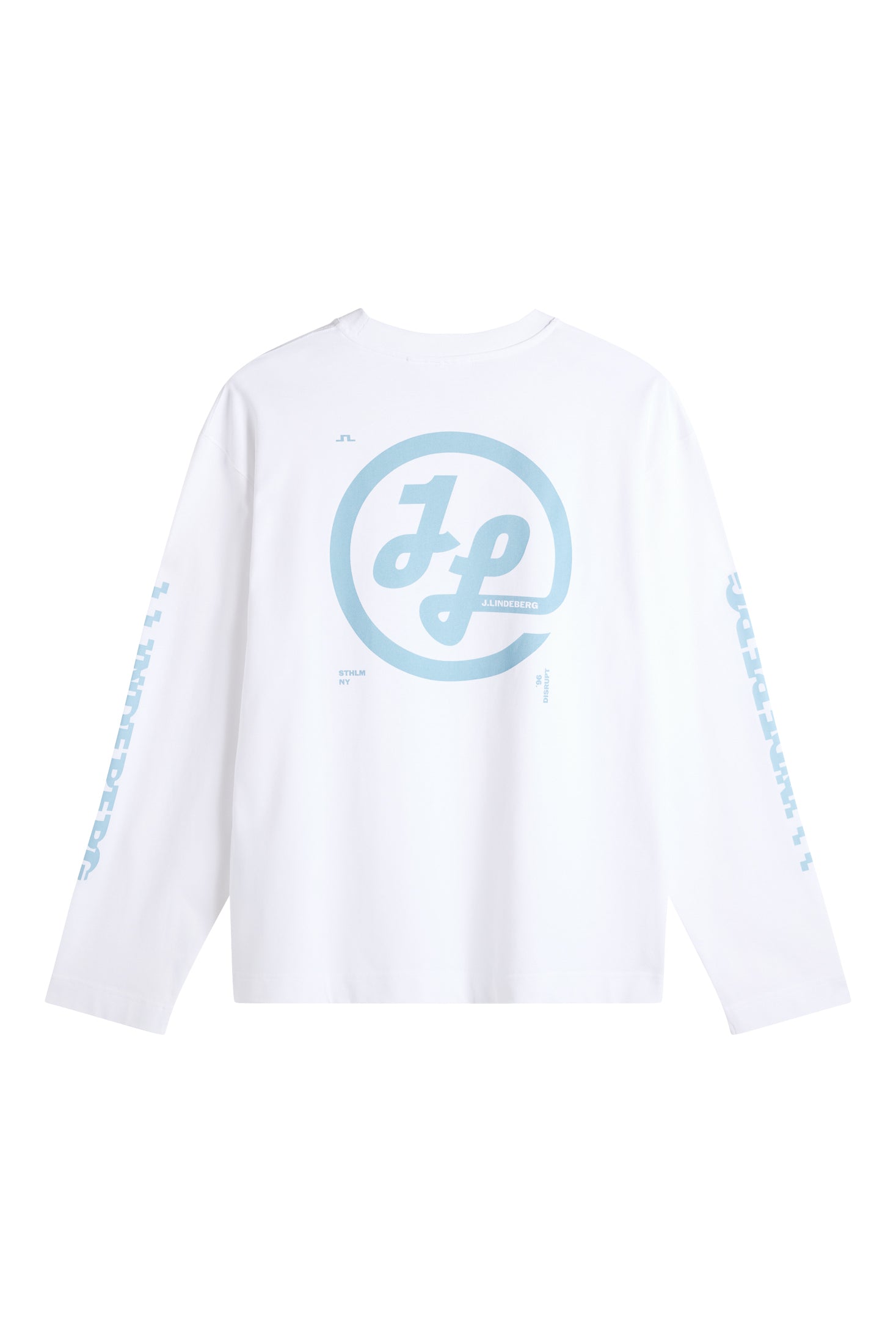 J Lindeberg Walsh LS Print T-Shirt White