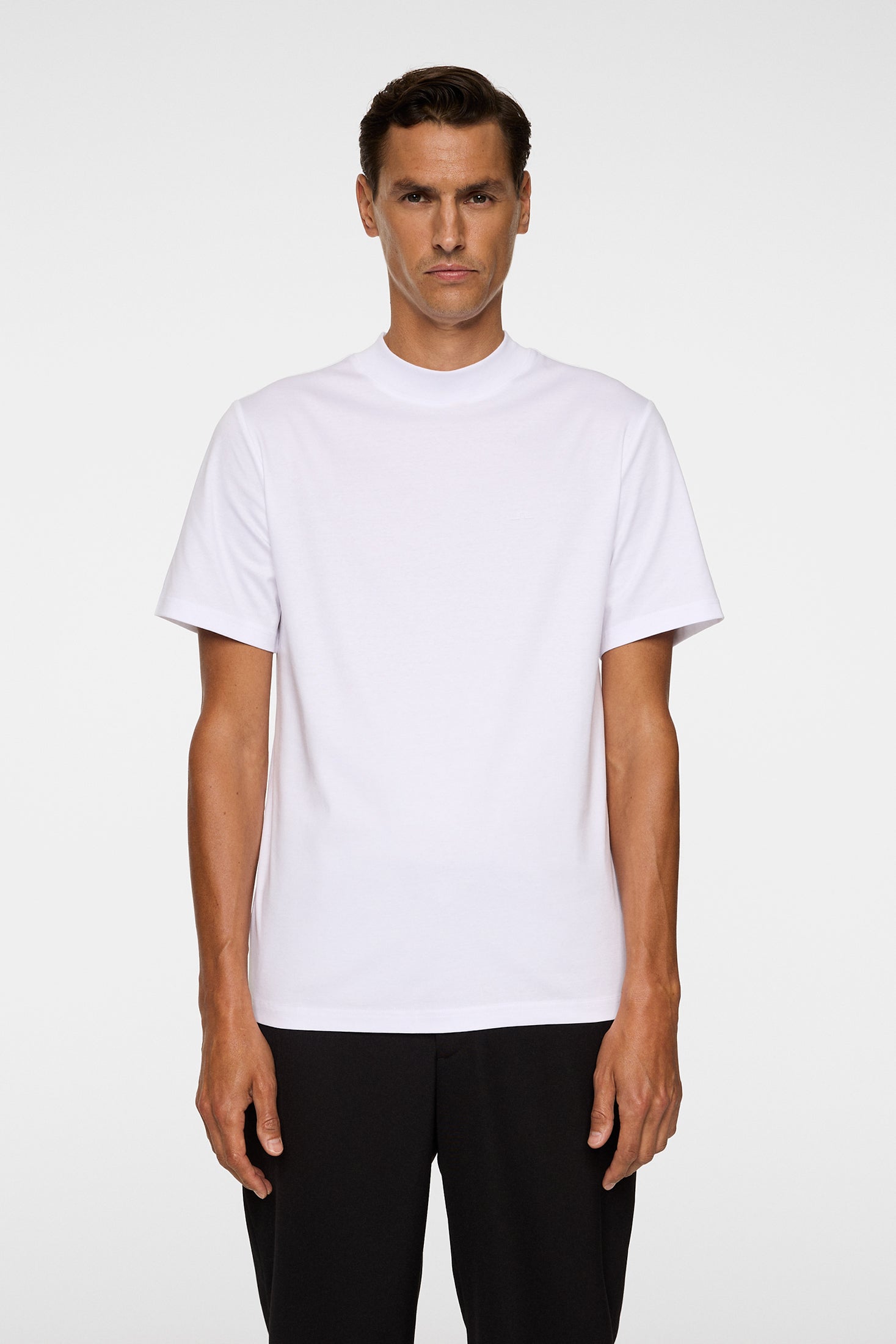 J Lindeberg Ace Mock Neck T-Shirt White