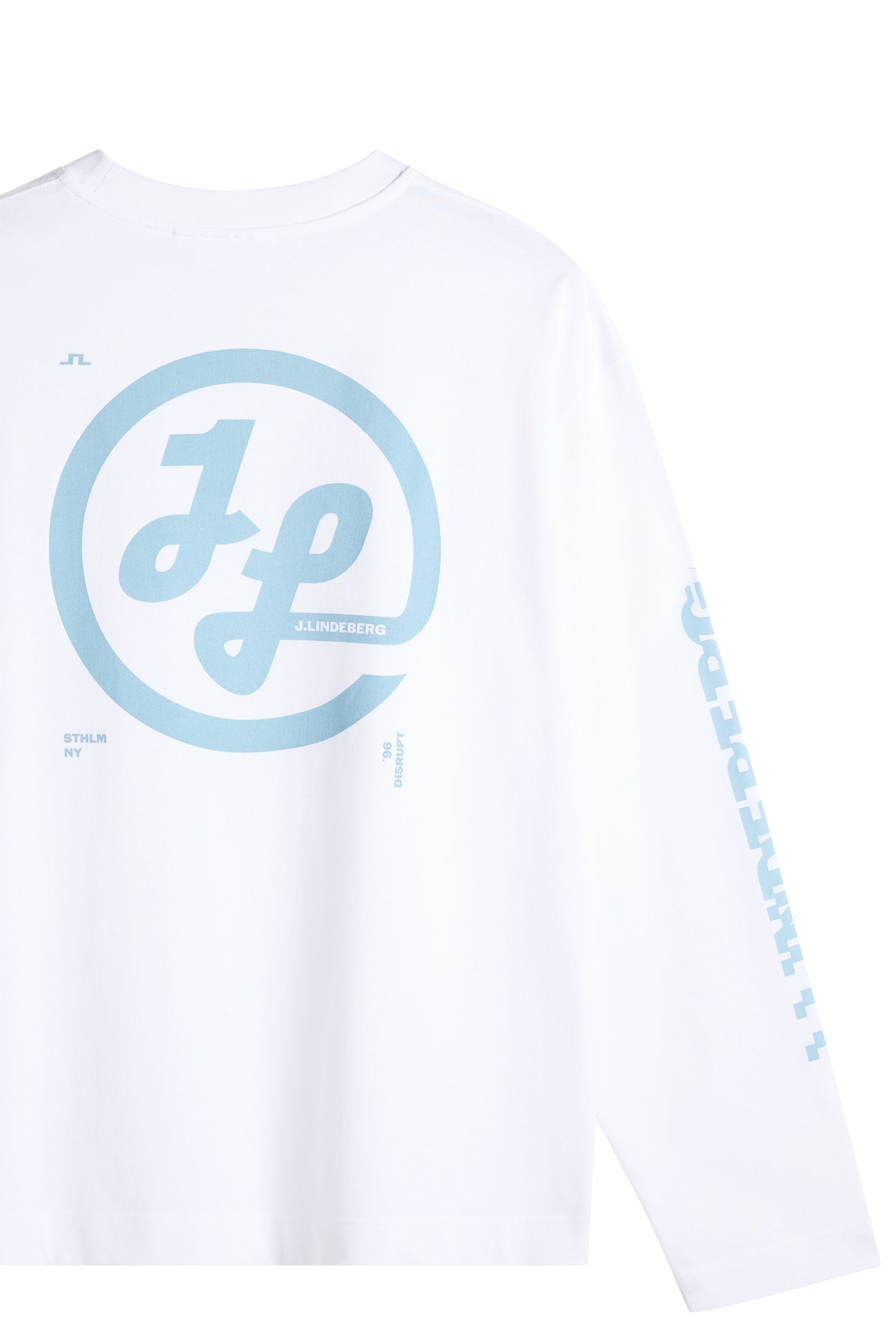 J Lindeberg Walsh LS Print T-Shirt White