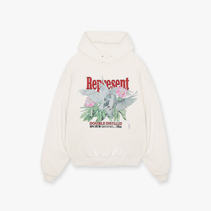 Represent Double Distilled Hoodie - Flat White